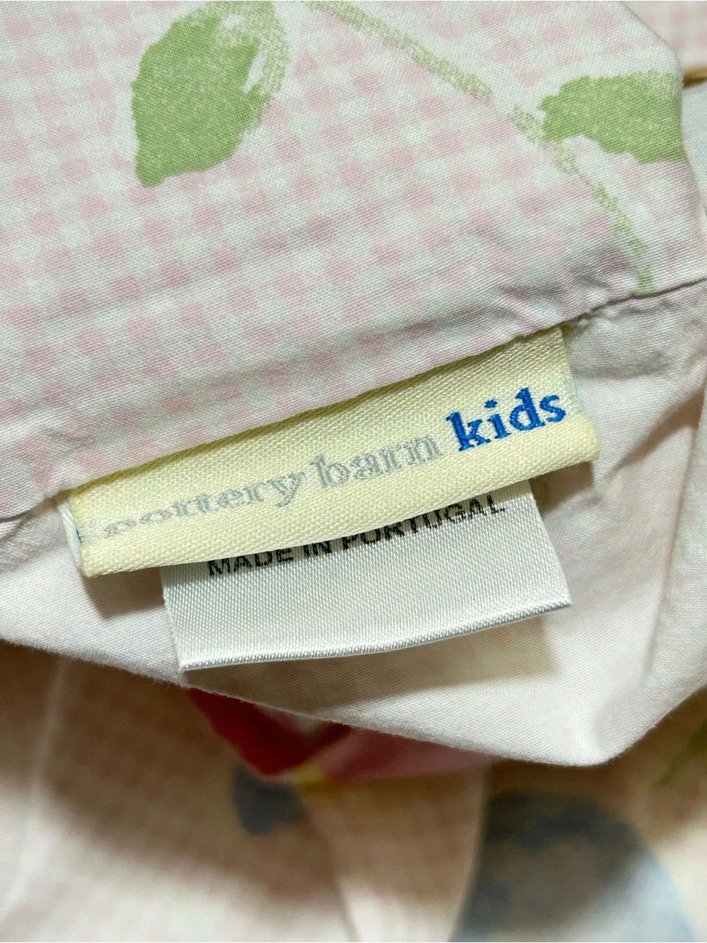 Pottery Barn Kids Gingham Floral Twin Bedding